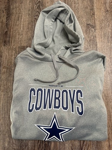 Nike Dri-Fit Dallas Cowboys Sweatshirt Hoodie Gray Navy NFL Training Pullover XL