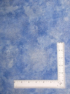 Christmas Shimmer Blue Tonal Silver Fabric 30''X44'' Cotton Timeless Treasures