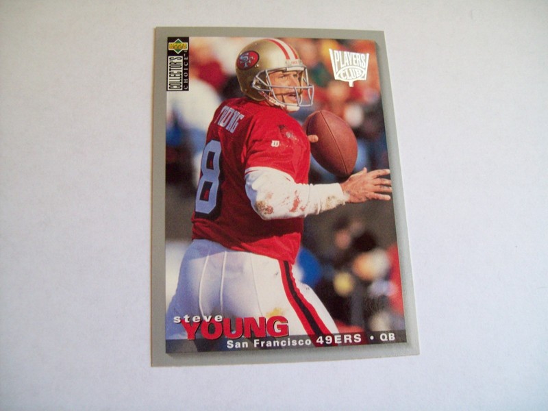 Steve Young 1995 Upper Deck CC PLAYERS CLUB PARALLEL #162 SF 49ers FOOTBALL HOF