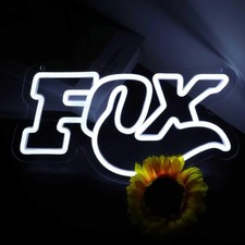 Fox Neon Sign for Wall Decor Dimmable Racing Neon Sign for Bar Club Play, USB...