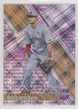 2019 Panini Elite Extra Edition Aspirations Purple 49/250 Will Wilson #15 iy3