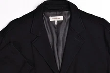 Ermenegildo Zegna Men's Black Wool Lightweight Over Coat Jacket XL / 54