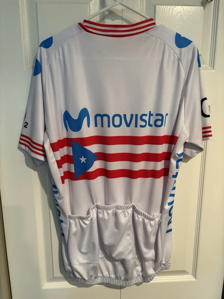 Camiseta Movistar Campeón Nacional de Ciclismo Puerto Rico US XL Foto 2 de 2