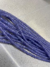 Tanzanite Beads, 8 strands of semi precious polished tanzanite beads