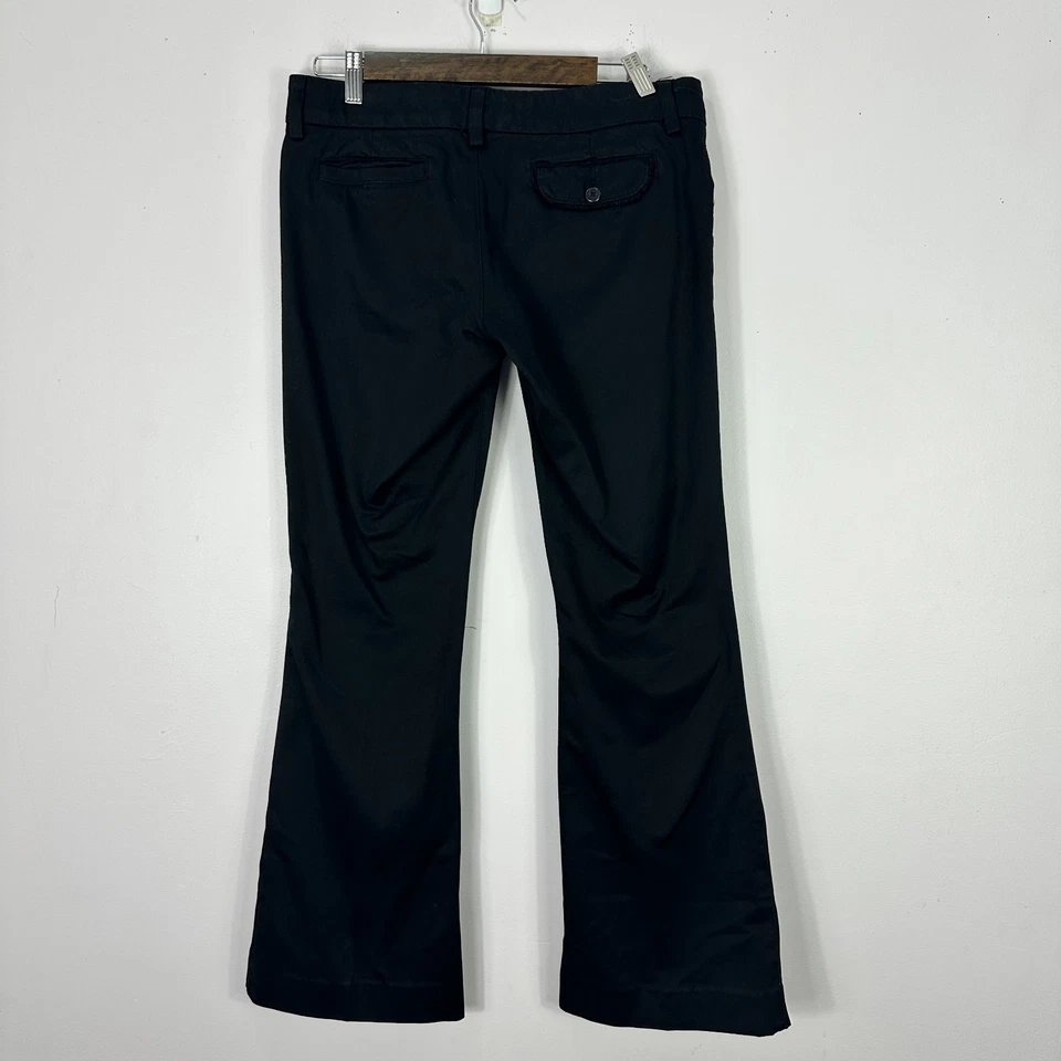 Pantalones de mezclilla Juicy Couture para mujer 28 negros tiro bajo bootcut vintage Y2K hechos en EE. UU. Foto 2 de 4