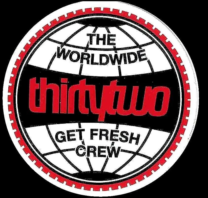 THIRTYTWO THIRTY TWO GET FRESH CREW STICKER ~ 32 Snowboard Skateboard Decal NEW