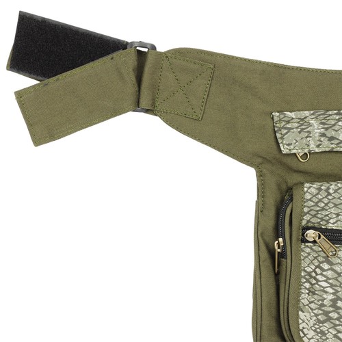 Gürteltasche Kurt Hip bag mit Muster grün Bauchtasche Hüfttasche Schultertasche - Picture 4 of 12