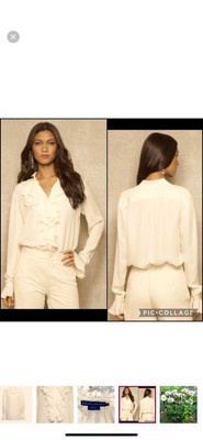 Ralph Lauren Blue Label  Vintage  Poet Romantic Blouse