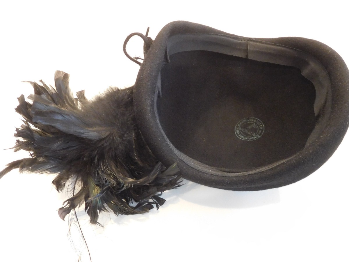 Victorian Womans FairField Felts Neuman-Endler 100% Wool Hat 