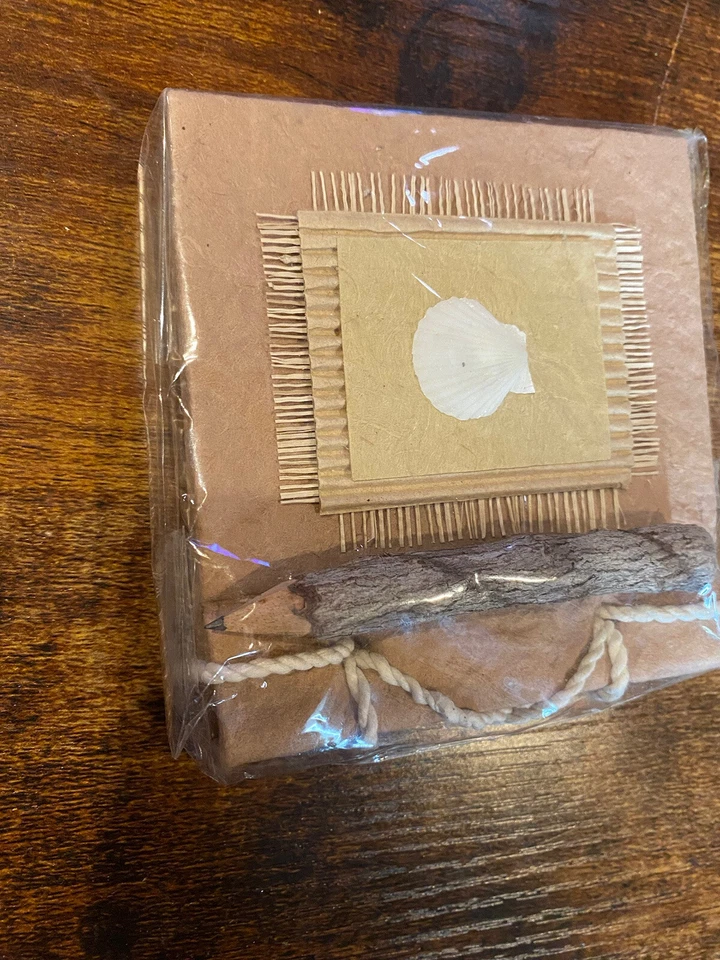 Small Blank Notebook with Bark Wood Pencil - Image 2 of 4