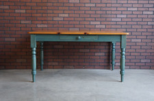 Dining Table~ Country Cottage Table ~ Farmhouse Pine Dining Table by Ethan Allen