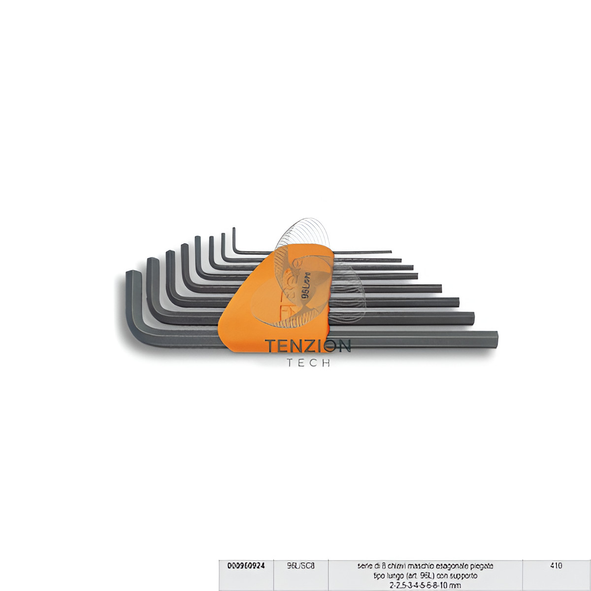 Specifiche Beta 96L/SC8: Set 8 Chiavi Esagonali Tipo Lungo 2-10mm