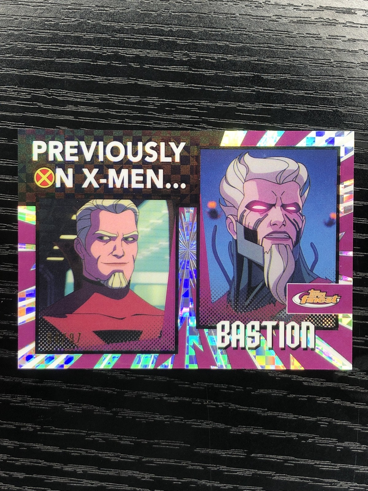 2025 Topps Finest Marvel X-Men 97 Bastion Previously X-Fractor /97 #PO-13 FJ5AL
