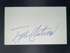 2011 ANGELS: Tyler Chatwood, SIGNED 3x5 Card