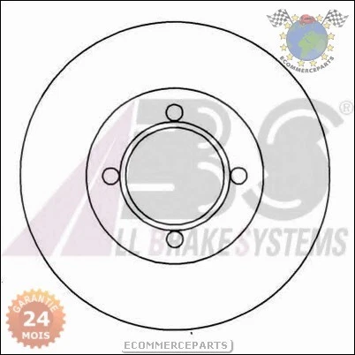 Xx81abs Jeu 2 Disques Frein Avant Pour Bedford Chevanne Essence 1976>1982 - Photo 2/4