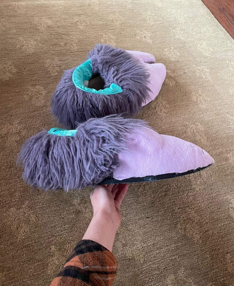 Costume Fursuit Feet Hooves / purple goat deer pig Gem