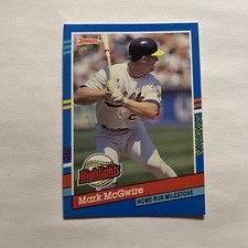 Donruss 91 Home Run Milestone Highlights Mark McGwire BC-9 No For After Inc
