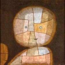 Oil painting Paul-Klee-Bust-of-a-child impressionism abstract in oil on canva 