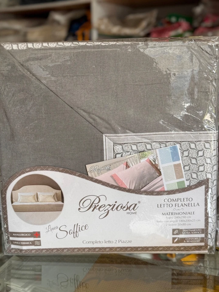 Completo letto matrimoniale flanella - Immagine 2 di 2