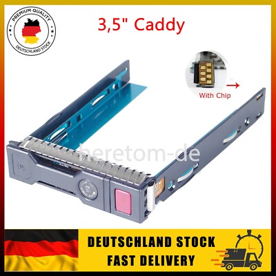 3,5'' für HP LFF SAS SATA DL360p DL380p G8 G9 Serverfestplatte Caddy Tray 651314