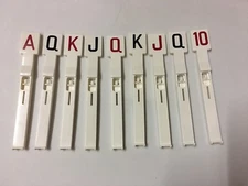 Gottlieb Jacks Open / Lucky Hand / Royal Flush Pinball Plastic Drop Target Set 