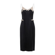 PRADA Black Silk Midi Dress New And Authentic