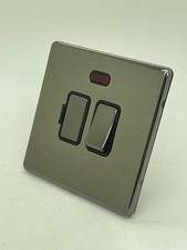 Screwless - Black Nickel Plug Sockets Light Switches -Whole Range CHEAP!