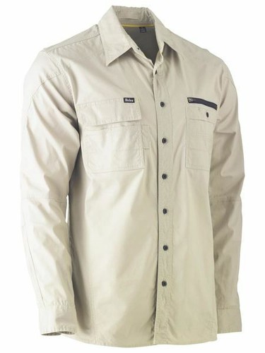 Bisley Flex & Moveâ¢ Utility Work Shirt - Long Sleeve (BS6144) | eBay
