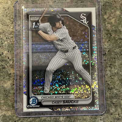 2024 Bowman Draft Baseball Casey Sauke 1st Chrome speckled/200     