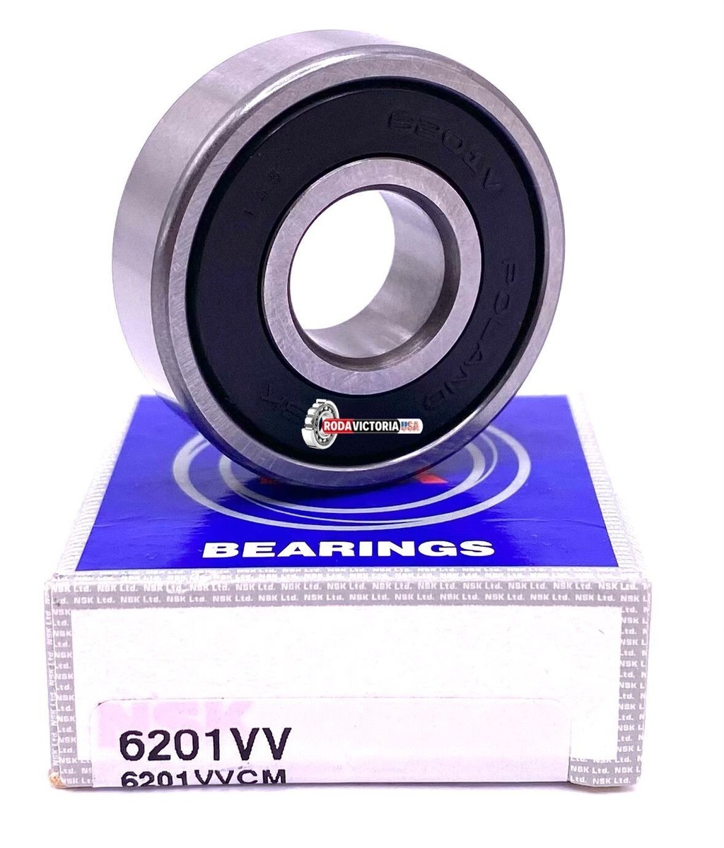 わんわん NSK 6201 VV Deep Groove Ball Bearing, Rubber Sealed 6201 LLB
