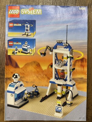LEGO System 6456 Space Port Mission Control Instruction Manual Only 