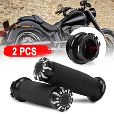 1" Inch Hand Grips Handlebar Handle For Harley Touring Suzuki Honda Motorcycle