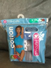 FRUIT OF THE LOOM WOMEN'S SIZE 9/2X TAG FREE 3 PAIR HI-CUTS UNDERWEAR ASSORTED