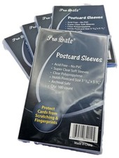 (500 Count) Pro-Safe Standard Size Postcard Sleeves - 2 Mil Poly Archival Safe