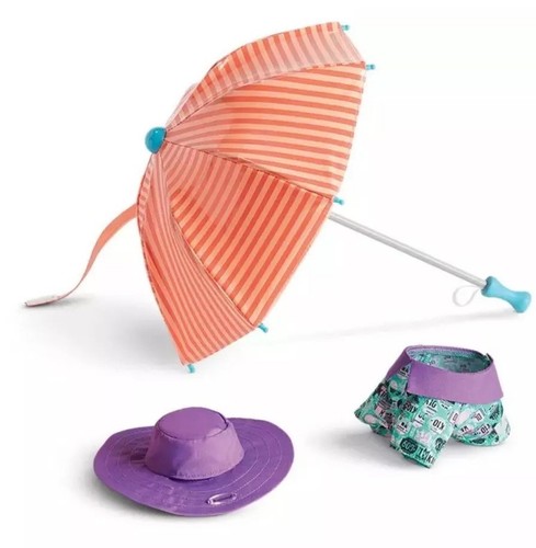 American-Girl-Popcorn-039-s-Rainy-Day-Outfit-for-Puppy-NEW-IN-BOX-umbrella