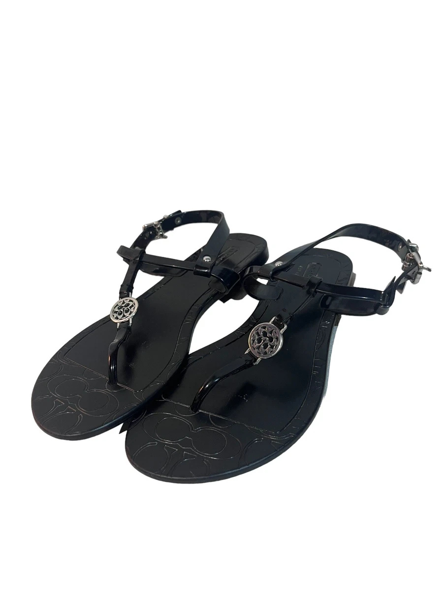 Coach pansy jelly sandals Clearance