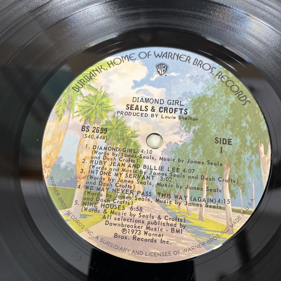 Seals And Crofts Vinyl Diamond Girl Lp Album 1973 Warner Bros Records