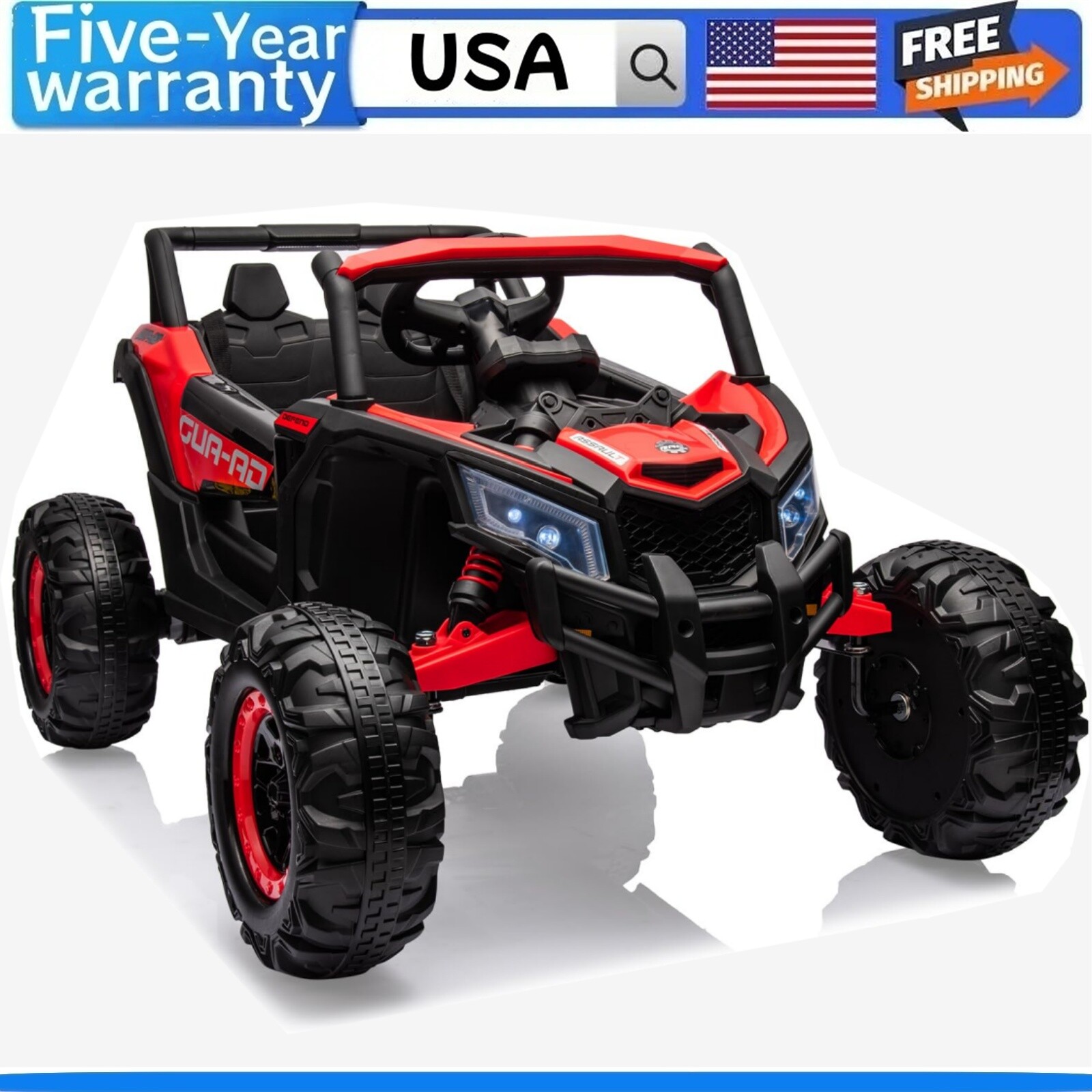 Ride on UTV Car 200W Motor Spring Suspension Music LED Lights W/Remote Control