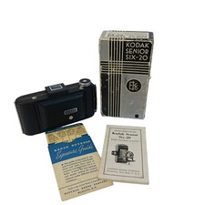 Eastman Kodak Senior Six-20 Vtg Folding Camera Original Box Manual Exp Guide