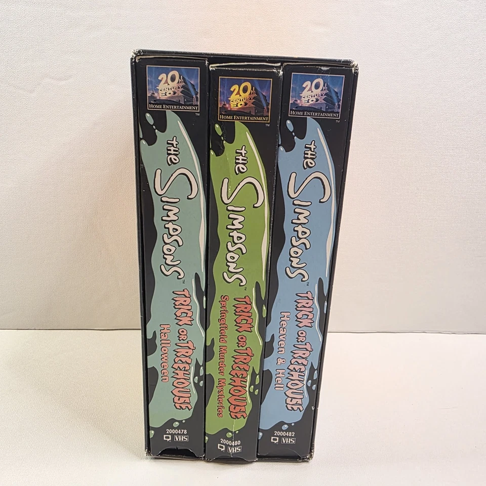 RARE The Simpsons Trick Or Treehouse VHS Box Set Complete VTG Horror Halloween - Image 3 of 4
