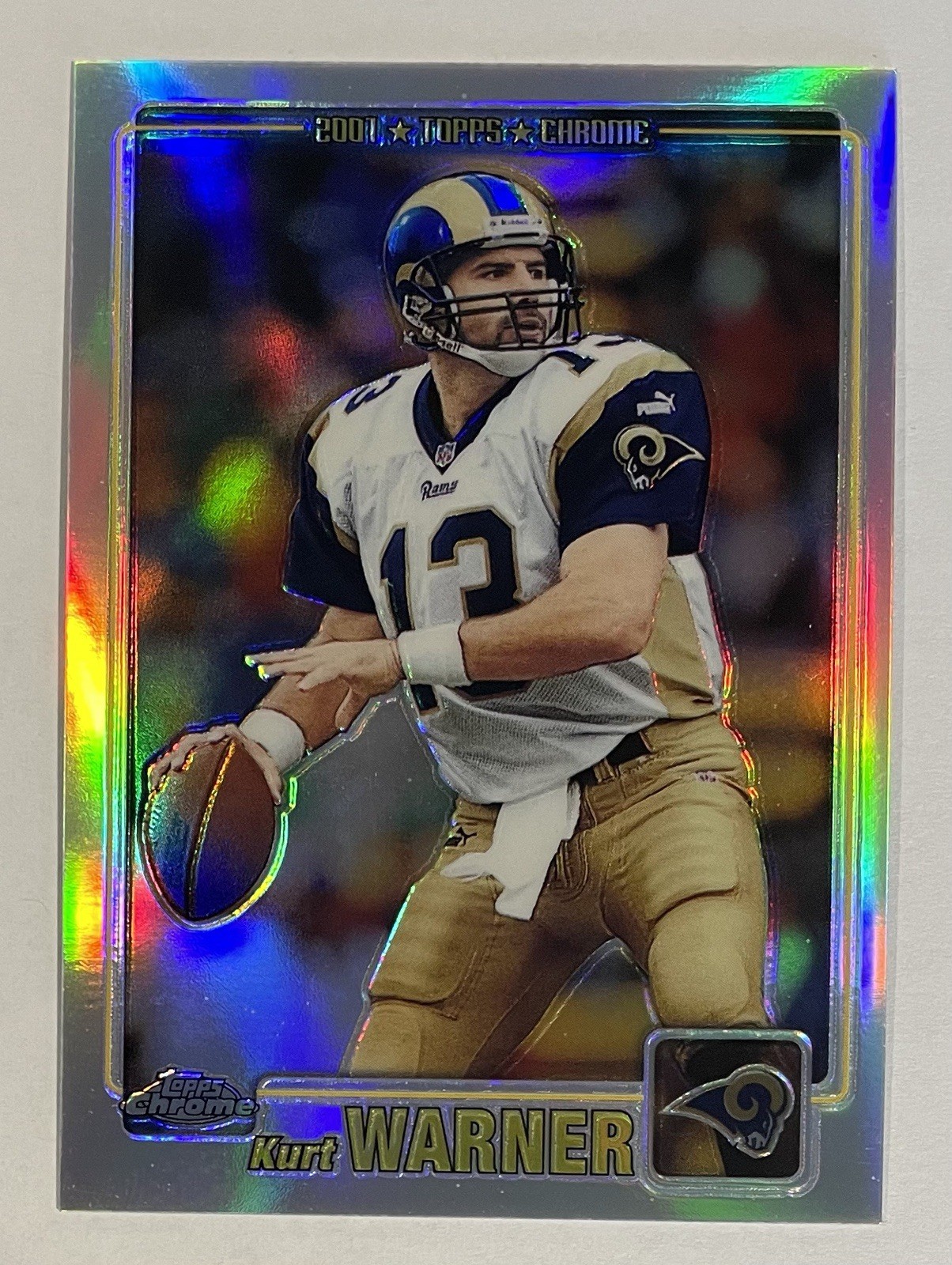 2001 Topps Chrome - Kurt Warner / Refractor #298/999 - St Louis Rams