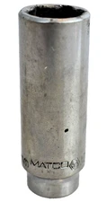 Matco Tools AD13M6A 13mm Metric Deep Socket 1/4" Drive 6 Point Chrome Finish