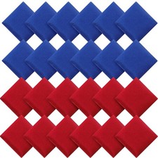 24 Pcs Bean Bags Mini Nylon Cornhole Bean Bags for Kids Tossing Fun Sports Ou...
