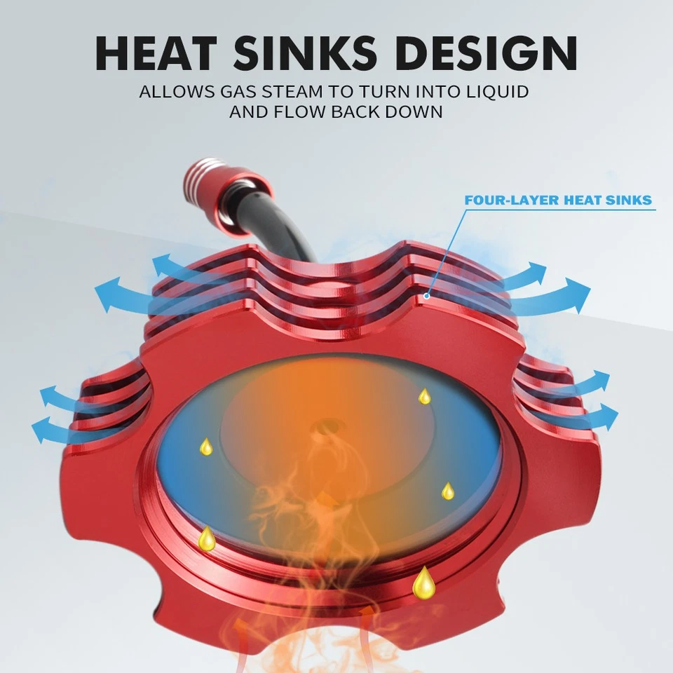 Tampa de gás combustível NICECNC para Yamaha RAPTOR 660R 2002-2005 RAPTOR 350 2004-2013 - Imagem 2 de 4