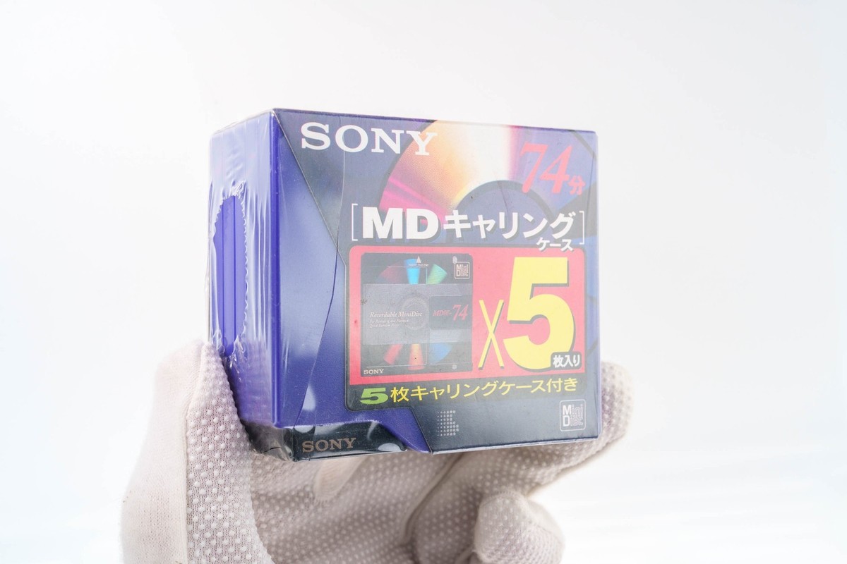 Sony 74min MDs (5-Pack) in Rare Purple Expanding Case 5MDW-74ACP