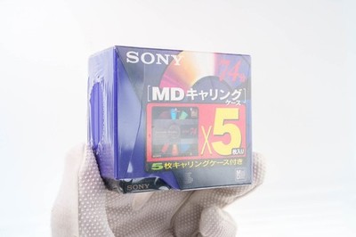 Sony 74min MDs (5-Pack) in Rare Purple Expanding Case 5MDW-74ACP