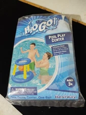 H20GO! Swimming Pool Inflatable Play Game Center (Basketball + Rings) Water Toy