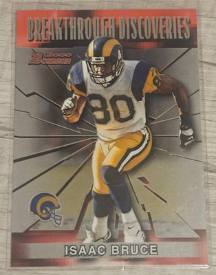 Isaac Bruce 2000 Bowman Breakthrough Discoveries #BD4 St. Louis Rams