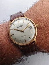 Jaeger LeCoultre Automatic Men's Watch 18k Solid Yellow Gold 