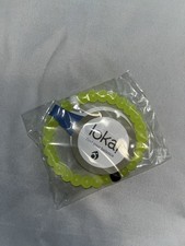 Pulsera Lokai grande de silicona neón transparente